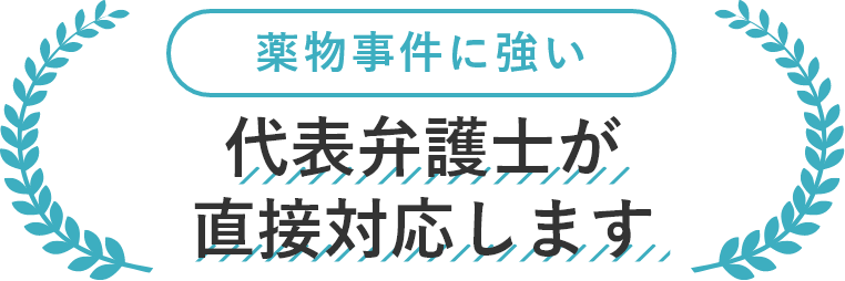 薬物事件に強い代表弁護士が直接対応します